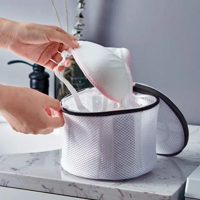 Alt view image 3 of 7 - Mesh Laundry Bags, 3PCS Bra Laundry Bags with Zips, Bra Wash Bags Mesh Wash Bags, Reuse Washing Machine Bag for Delicates, Blouse, Hosiery, Underwear, Lingerie, Baby Clothes