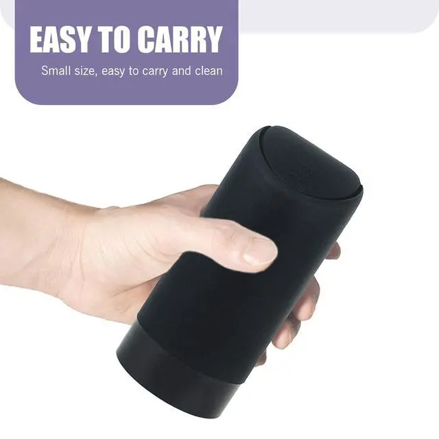 Alt view image 3 of 6 - 1 PC Car Trash Can with Lid, Soft and Durable Silicone Auto Cup Holder, 2.55inch x 6.29inch Portable Waterproof Small Trash Can with Lid, Suitable for Most Cars, SUVs and Trucks (Black)