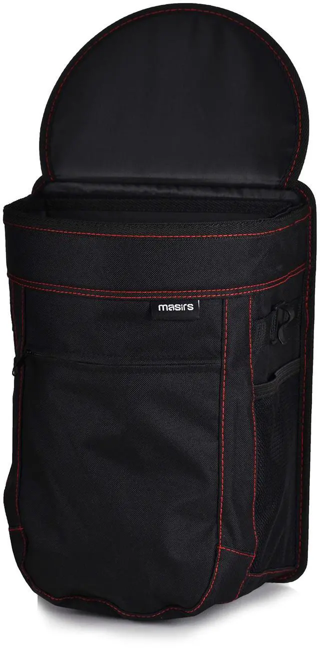 Alt view image 3 of 7 - Vehicle Trash Can - Large Removable Leakproof Garbage Bag, Fasten The Car Waste Basket to Back or Front Seat Headrest. Great Garbage Can for Car, SUV, Truck, Van or Minivan.