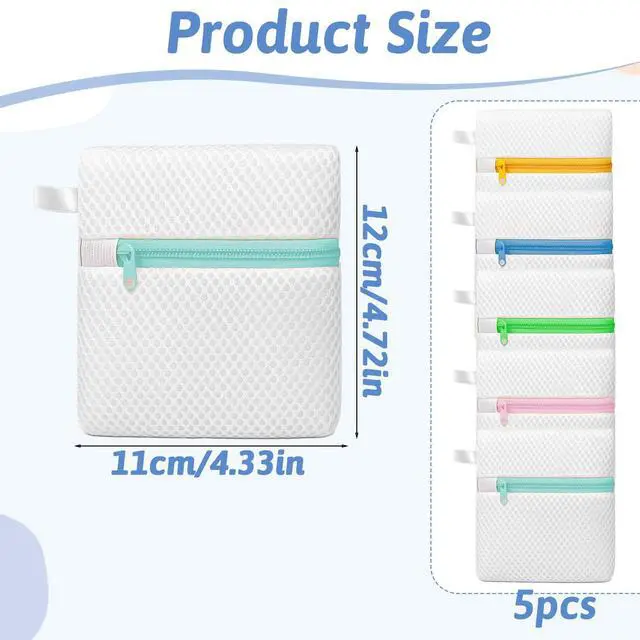 Alt view image 2 of 7 - 5PCS Laundry Pod Anti-Sticking Bag, Mini Mesh Washing Net, Laundry Pods Dissolution Protection Bag, Washing Pods Storage, 5 Colors