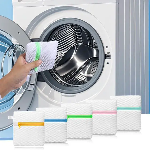 Alt view image 7 of 7 - 5PCS Laundry Pod Anti-Sticking Bag, Mini Mesh Washing Net, Laundry Pods Dissolution Protection Bag, Washing Pods Storage, 5 Colors