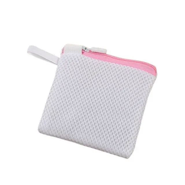 Alt view image 4 of 6 - 4 Pack Laundry Detergent Pacs Bags Protector Non-Sticking Zipper Mesh Laundry Pod Holder Dispenser for Laundry Detergent Power Paks Detergent Pods Soap Pacs Laundry Scent Booster Beads