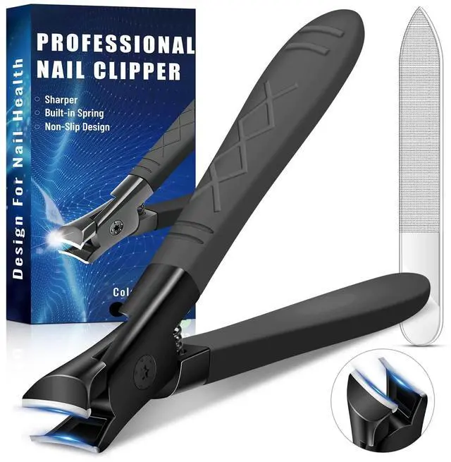 Main image of Duty Nail Clippers for Thick Nails, Anti-Slip Toenail Clipper Set for Seniors & Women at Home Salon