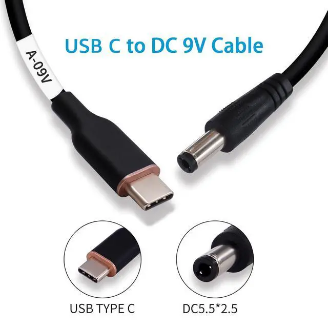 Alt view image 2 of 7 - MagicConn SH-CP09A USB Type C PD to DC Power Cable-9V