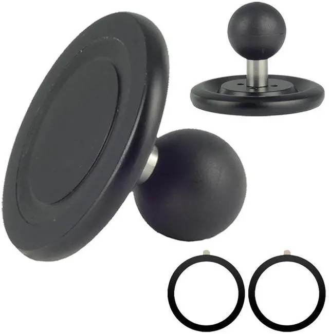Main image of Magnetic Phone Holder Base with B Size 1 inch Ball for Magsafe iPhone 17/16/15/14/13/12 Compatible with RAM mounts B Size Double Socket Arm Magnetic Ball Phone Holder for Car