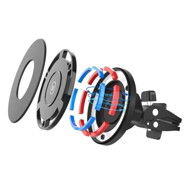Alt view image 2 of 7 - Magnetic Air Vent Phone Holder for Magsafe iPhone 17/16/15/14