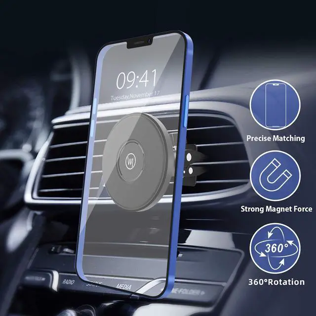 Alt view image 5 of 7 - Magnetic Air Vent Phone Holder for Magsafe iPhone 17/16/15/14