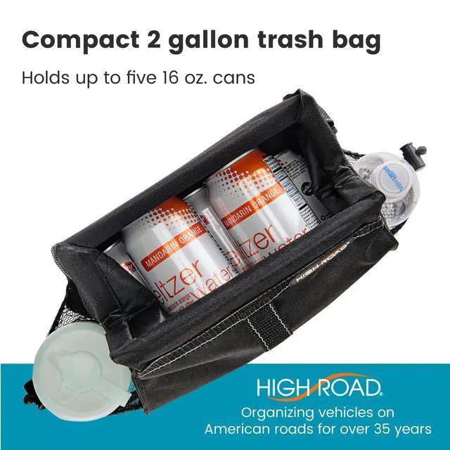 Alt view image 4 of 7 - Car Trash Can and Tissue Holder, Hanging Trash Bag Seat Organizer