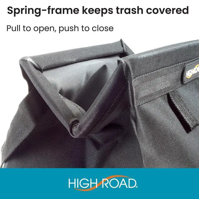 Alt view image 6 of 7 - Car Trash Can and Tissue Holder, Hanging Trash Bag Seat Organizer