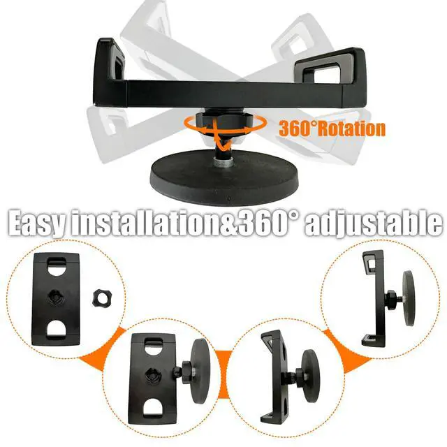 Alt view image 5 of 7 - Magnetic Tablet Holder Fridge Tablet Mount for Cabinet Whiteboard Gym Warehouse and More fits 4.7-12.9 inch Phones and Tablets, 360°Adjustable 3.5" Magnetic Base