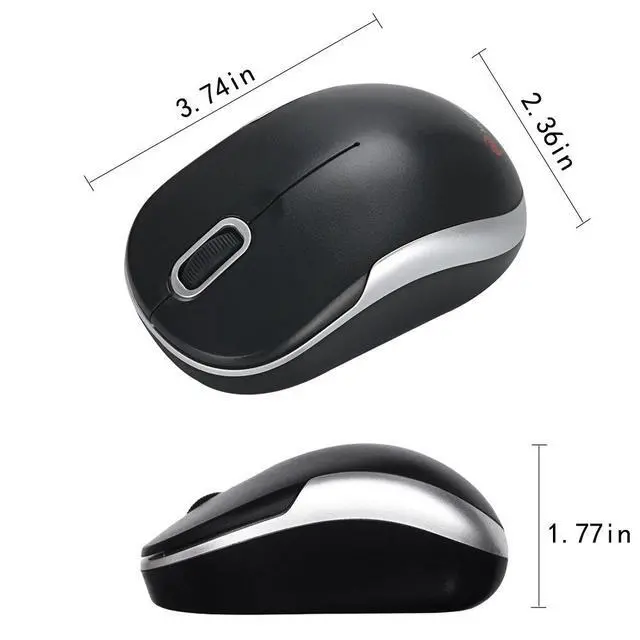Alt view image 7 of 7 - Numeric Keypad & Mouse Combo - Use One Receiver Wireless Number Pad Keyboard and Mouse for Laptop Desktop