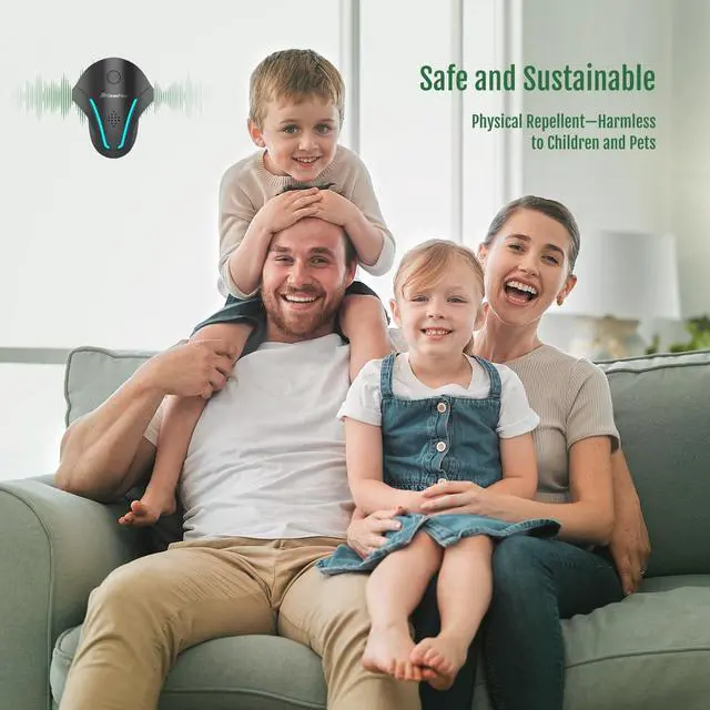 Alt view image 4 of 7 - 2025 Upgraded Ultrasonic Indoor Repeller 3 Modes Pest Control for Rodents, Roaches, Mice, Bugs, Mosquitoes, Spiders, Ants, 3 Mode Switching, 6 Pack