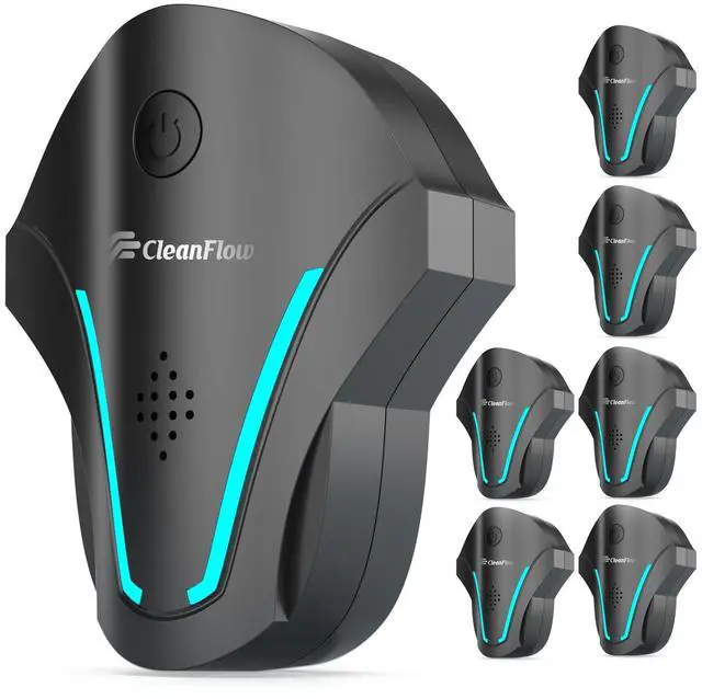 Main image of 2025 Upgraded Ultrasonic Indoor Repeller 3 Modes Pest Control for Rodents, Roaches, Mice, Bugs, Mosquitoes, Spiders, Ants, 3 Mode Switching, 6 Pack