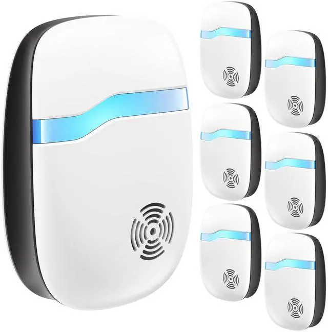 Main image of Pest Indoor Repeller, Repellent for Mouse, Rats, Cockroaches, Bugs, Ants, Spiders, Plug-in Device, Silent Home Use (5 Pack)