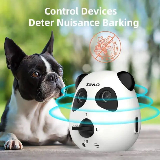 Alt view image 2 of 7 - Anti Barking Device for Dogs, Ultrasonic Dog Bark Deterrent Devices, Cute Panda Style Dog Barking Deterrent Devices,3 Modes Bark Box, Dog Barking Stopper Long Range for Indoor & Outdoor Use