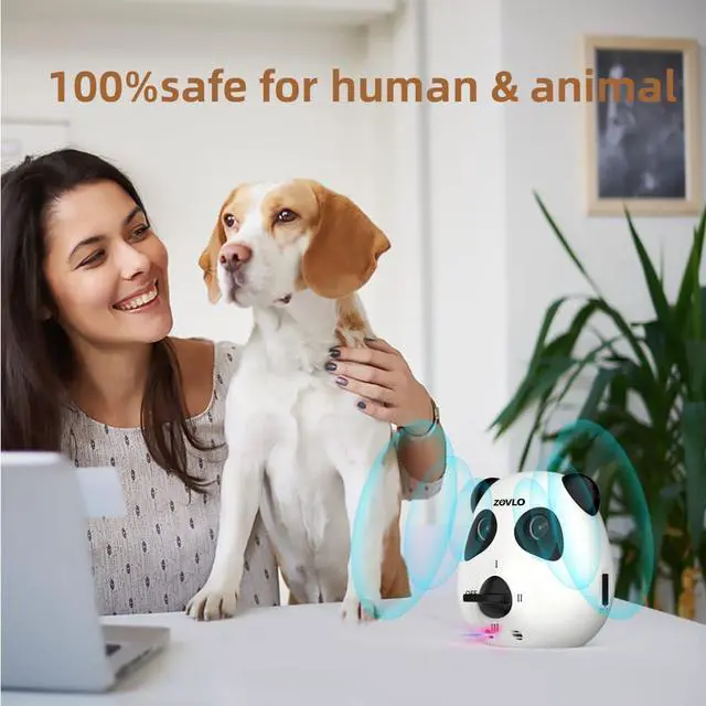 Alt view image 4 of 7 - Anti Barking Device for Dogs, Ultrasonic Dog Bark Deterrent Devices, Cute Panda Style Dog Barking Deterrent Devices,3 Modes Bark Box, Dog Barking Stopper Long Range for Indoor & Outdoor Use