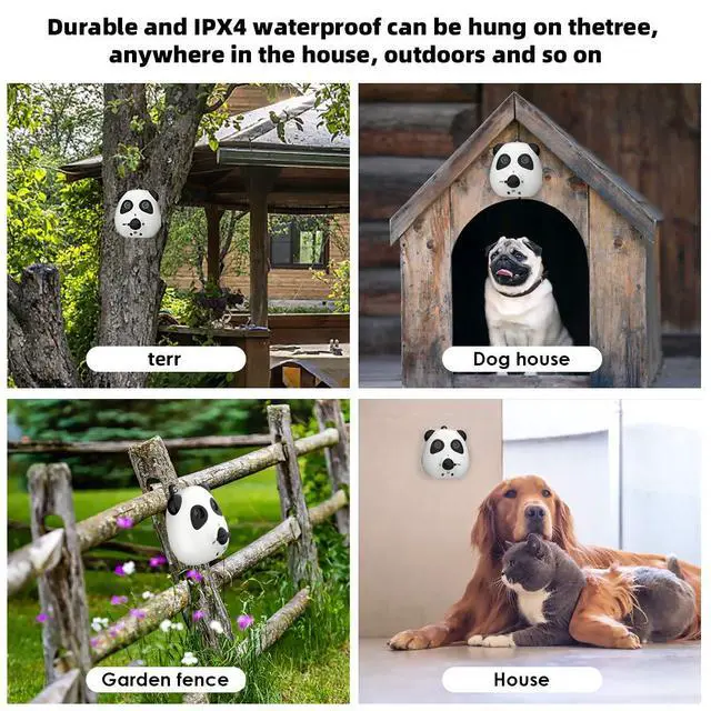 Alt view image 5 of 7 - Anti Barking Device for Dogs, Ultrasonic Dog Bark Deterrent Devices, Cute Panda Style Dog Barking Deterrent Devices,3 Modes Bark Box, Dog Barking Stopper Long Range for Indoor & Outdoor Use
