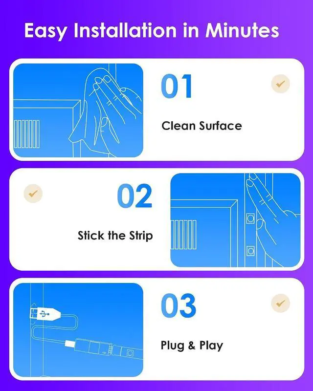 Alt view image 5 of 6 - LED Lights for TV, 16.4ft RGB TV Backlight for 45-75 Inch TVs, Bluetooth APP & 20-Key Remote Control, Music Sync 5050 RGB LED Strip Lights USB Powered, Ambient Lighting for Bedroom Gaming Room