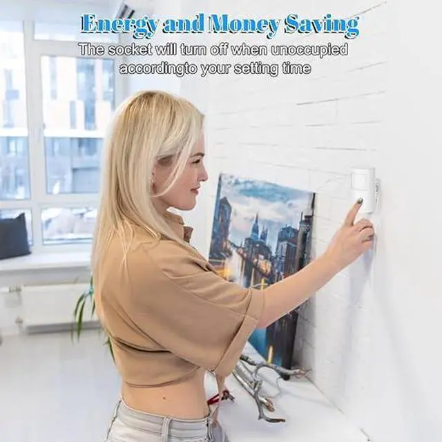 Alt view image 4 of 6 - Motion Sensor Switch with Outlet, Wireless Motion Activated Light Control, Infrared Motion Activated Sensor, Wireless Motion Detector and Plug Set for Lights and Home Devices
