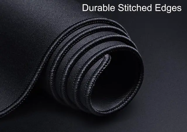 Alt view image 4 of 7 - Large Gaming Mouse Pad, XXL Extended Computer Keyboard Mouse Mat with Stitched Edges, 31.5" x 15.7" Non-Slip Waterproof Rubber Base Office Big Long Mousepad for Work, Game, Office, Home, Black