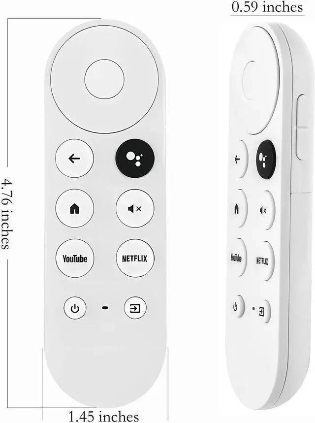 Alt view image 7 of 7 - Voice Remote Control Suitable for G9N9N, BENACES Replacement for TV Compatible with Google Chromecast 4k Snow, GA01409-US, GA01919-US, GA01920-US, GA01923-US, GA02463-US, GA02464-US