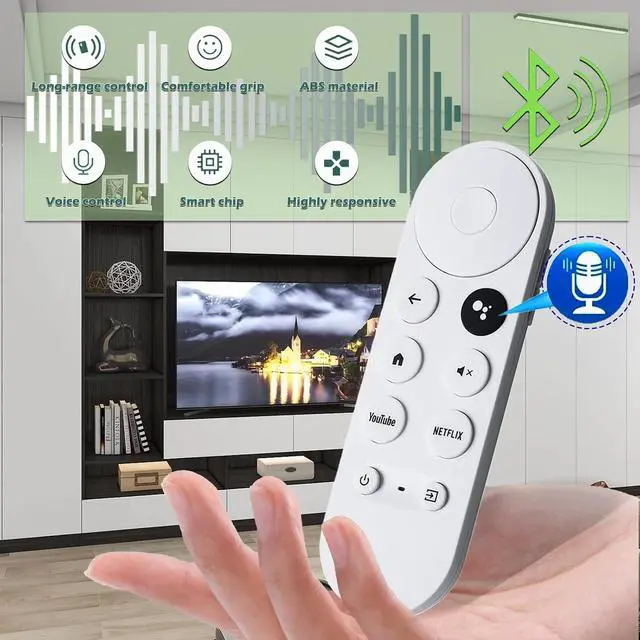 Alt view image 4 of 7 - Voice Remote Control Suitable for G9N9N, BENACES Replacement for TV Compatible with Google Chromecast 4k Snow, GA01409-US, GA01919-US, GA01920-US, GA01923-US, GA02463-US, GA02464-US