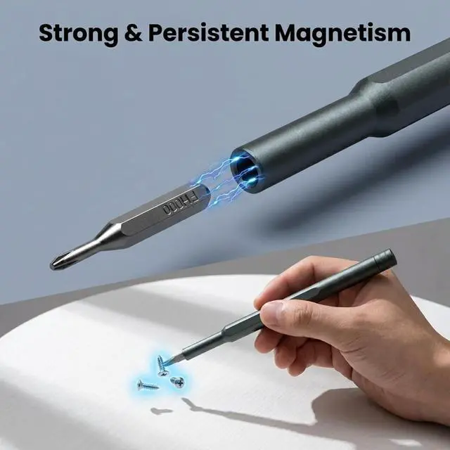 Alt view image 16 of 20 - 25-IN-1 Precision Small Screwdriver Set, Professional Mini Bit Tool Set for Glasses, Watch, Ring Doorbell, ElectronicComputerhigh-strength steel Screw DriverMagneticGift for Mens