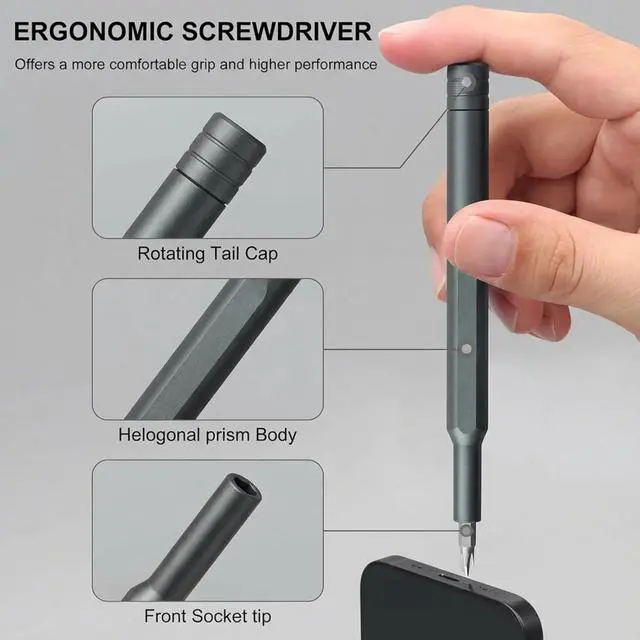 Alt view image 18 of 20 - 25-IN-1 Precision Small Screwdriver Set, Professional Mini Bit Tool Set for Glasses, Watch, Ring Doorbell, ElectronicComputerhigh-strength steel Screw DriverMagneticGift for Mens