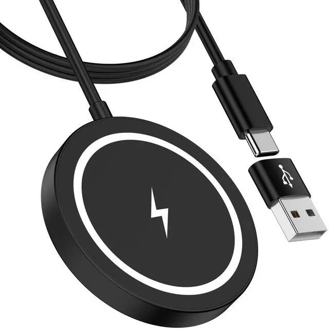 Main image of 15W Magnetic Wireless Charger for Samsung Fast Charging Pad for Android Samsung Galaxy S26 Plus/S26 Ultra/S25/S24/S23/S22/S21/Magnetic MagSafe Charging Pad with Dual Ports for iPhone 17/16/15/14/13/12