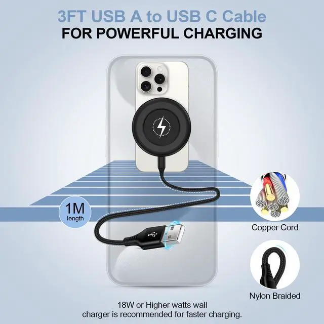 Alt view image 4 of 7 - Samsung S25 Wireless Charger Fast Charging Pad Android Charger for Samsung Galaxy S26 S25 Ultra/S24/S23/S22/S21/S20/iPhone 17/16 Pro 15W Fast Wireless Phone Charger Station for Pixel 10 Pro XL/9/9a/8