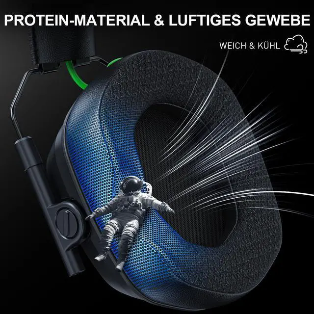 Alt view image 5 of 7 - Wireless Gaming Headset for PS5, PS4, PC, Switch 2.4GHz & Bluetooth Gaming Headphones with Mic, 3D Stereo Surround Sound, 20ms Low Latency, ENC Noise Canceling, RGB Light, 50H Battery