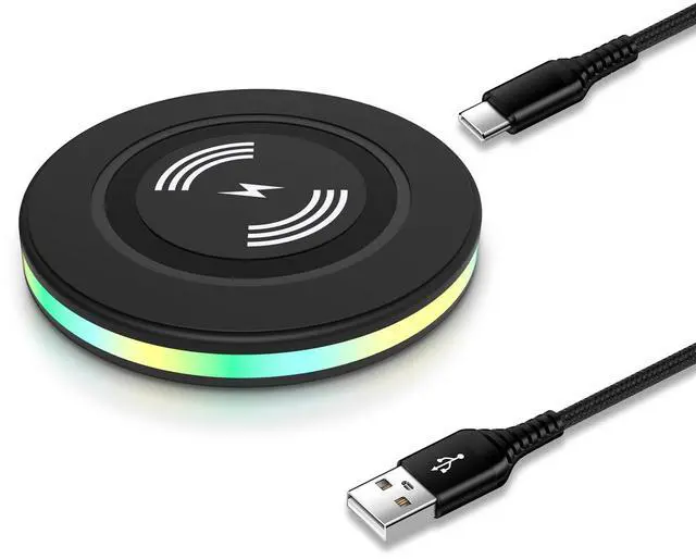 Main image of Samsung Wireless Charger Fast Charging for Samsung Galaxy S26 Ultra/S26+/S26/S25 Ultra/S25/S24/S23/S22/S21/S20 FE, Android Wireless Charger Pad Phone Charging Station for Google Pixel 10 9a 8a 7 Pro