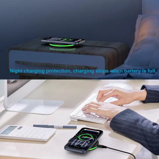 Alt view image 5 of 7 - for Samsung S26+ S26, 15W Phone Wireless Charger for Samsung Galaxy S26 S25 FE Plus Ultra Edge 5G S25+ S24 S23 S22 S21 S20 S10, Note 20 10, Z Flip 7 FE 6, Z Fold 7 6, Buds3 Pro, Fast Charging Pad