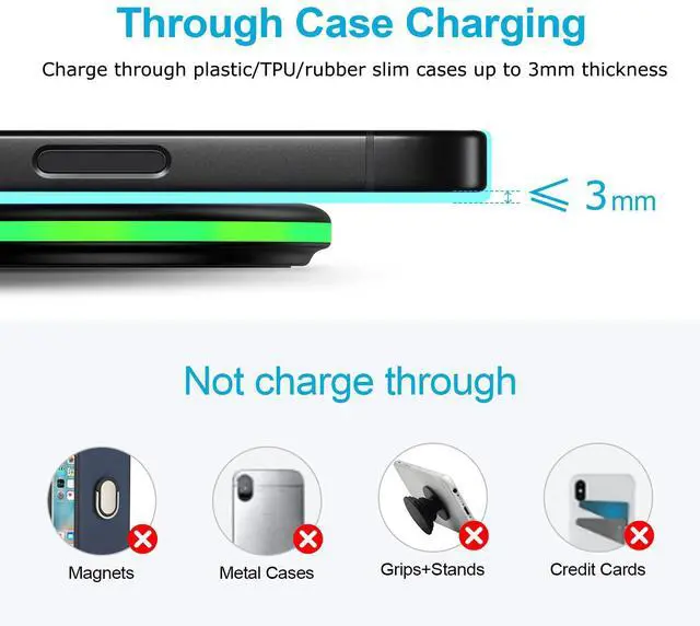 Alt view image 3 of 7 - for Samsung S26 S26+, 15W Wireless Phone Charger for Samsung Galaxy S26 S25 FE Edge Plus Ultra S25+ S24 S24+ S23 S23+ S22 S21 S20, Note 20, 20+, Z Fold 7 6, Flip 7 6 5G, Buds3 Pro, Fast Charging Pad