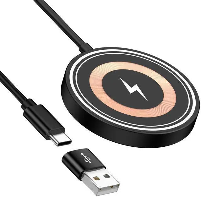 Main image of Magnetic Charger Samsung Wireless Charger Fast Charging Pad for Samsung Galaxy S26 Ultra S25 S24 FE,15W USB-C/A Magsafe Wireless Charger Pad for Android iPhone 17e 17 16e 16 15 Pro Max AirPods Pro 4-2