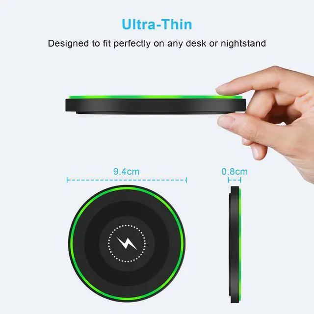 Alt view image 5 of 7 - Samsung Wireless Charger Android Charger Fast Charging Pad Wireless Phone Charger Android Charging Station Mat for Samsung Galaxy S25 Ultra S25 Edge S24 S23 S22 S21, iPhone 17 Pro Max Air 16e 15 14 13