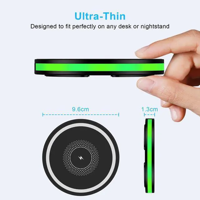 Alt view image 5 of 7 - Samsung Galaxy S26 Ultra Wireless Charger Fast Charging Pad for Galaxy S26 Ultra S26 S25 S24 S23 Wireless Phone Charger Android Charging Station Cargador Inalámbrico para for iPhone 17e 17 Pro Max 16