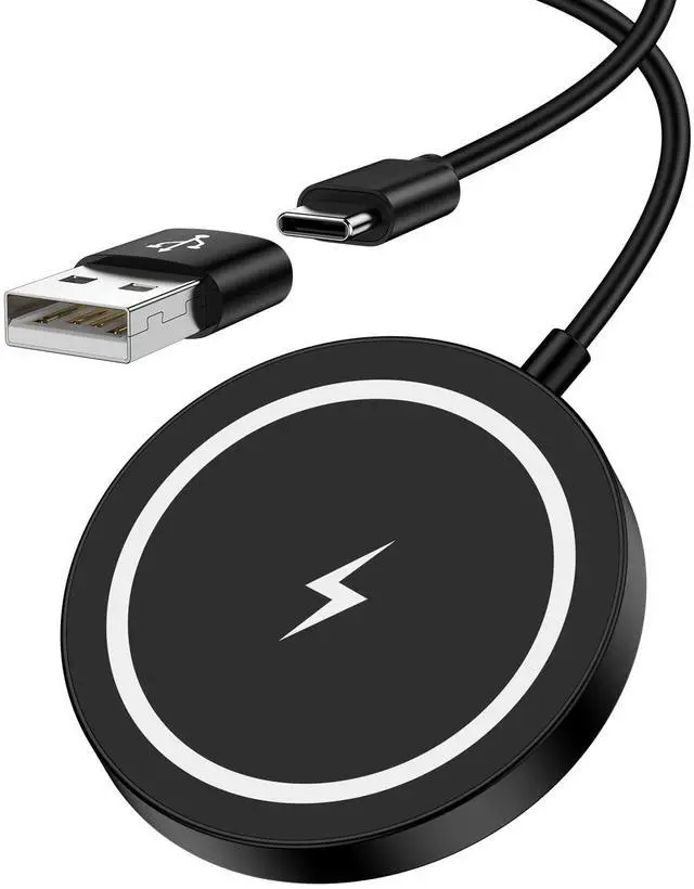 Main image of Magnetic Wireless Charger for Samsung Magsafe Charger Fast Charging Pad for Android Samsung Galaxy S26 Ultra/S26 Plus/S25 Ultra/S24/S23/S22/S20 Plus/15W Strong Magnet Charger Pad with USB-C/A Ports