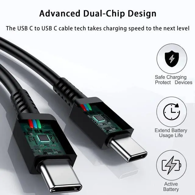 Alt view image 4 of 5 - USB-C Fast Phone Charger for Samsung Galaxy A17 A16 A15 A14, A36 A35 A32, A56 A55 A54 A53, S25 S24 S23, 6.6FT USB-C Cable, 45W Power Adapter USB C Android Phone Charger