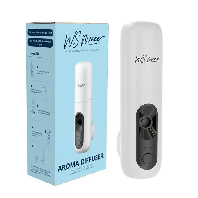 Alt view image 2 of 7 - Waterless Essential Oil Diffuser Plug in wall, Automatic Home Frangrance Diffuser for Bedroom Bathroom Kitchen, 25dB Ultra-Quiet Aroma Diffuser, Works with Most Essential Oils and Pure Aroma Oil