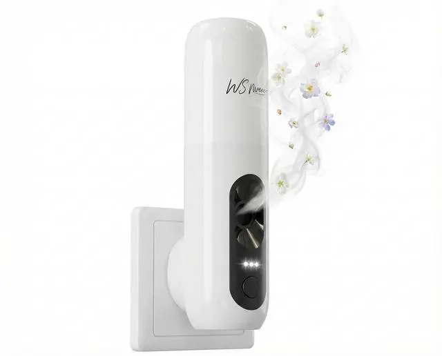 Main image of Waterless Essential Oil Diffuser Plug in wall, Automatic Home Frangrance Diffuser for Bedroom Bathroom Kitchen, 25dB Ultra-Quiet Aroma Diffuser, Works with Most Essential Oils and Pure Aroma Oil
