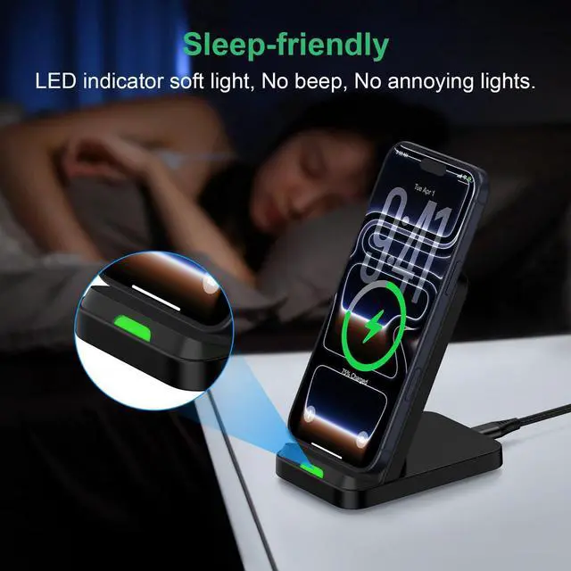 Alt view image 6 of 7 - Samsung S26 Ultra S26+ Wireless Phone Charger Android Stand for Samsung Galaxy S26/S26 Ultra/S26+/S25 FE/S25 Ultra/S25 Edge/S24/S23/S22/S21,15W Wireless Charging Pad Android Charger Flat Station Dock