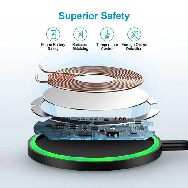 Alt view image 2 of 6 - Wireless Samsung Phone Charger Station 15W with QC Adapter for Galaxy S26/S25/S24,Android Wireless Charger Fast Charging Pad for Motorola Edge/Razr 2025 2024,Moto G Stylus/Power 2025,Razr 60 50 Ultra
