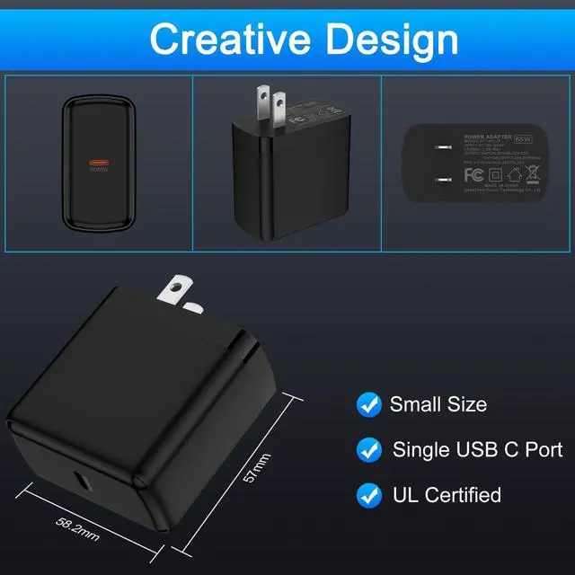 Alt view image 6 of 7 - Samsung S26 Ultra Charger Block Fast Charging for Samsung Galaxy S26+ S26 S25 Ultra S25 S24 FE S23 A17 A16 A35 A55 Z Flip 7 Z Fold 7,65W USB C Charger S26 Ultra Cube Box Brick Fast Charging Adapter