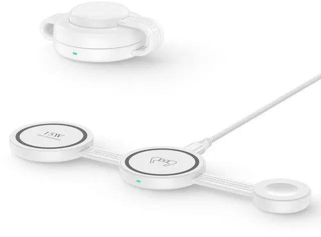 Main image of Galaxy S26 3 in 1 Wireless Charger Station, Foldable Fast Charging Pad for Samsung S25 Ultra S24, Wire Less Charging Galaxy Watch8/7 Buds4, Travel Charger for Samsung Multi Devices Cargador Inalmbrico