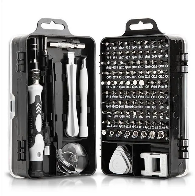 Main image of Multi-Function Precision Screwdriver Set with Storage Case Home Renovation Tools, Electronics Repair Kit 115 Pieces