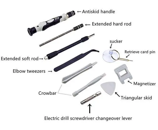 Alt view image 6 of 7 - Mini Precision Screwdriver sets,Sinyiol 115 in 1 Repair Tool Kit to Fixing Phone Laptop PC Camera Electronic Watches Glasses,Switchgame consoles Magnetic Driver Kit with Flexible Shaftl