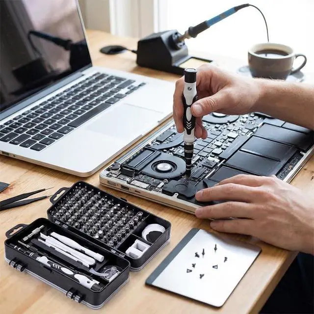 Alt view image 3 of 6 - 115-in-1 Precision Screwdriver Set, Professional Magnetic Electronics Repair Tool Kit with 98 S2 Steel Bits, Mini Screwdriver Kit for Laptop, Computer, Gaming Consoles, Watch & Glasses Repair