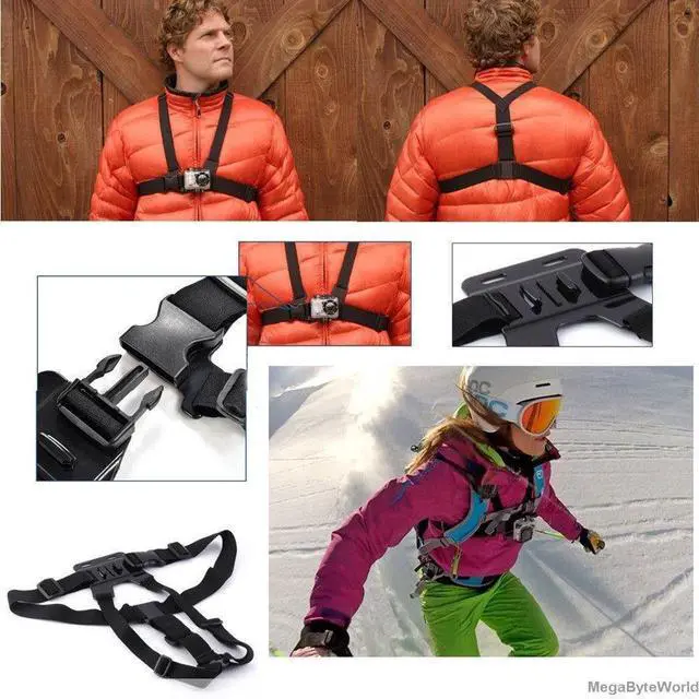 Alt view image 6 of 7 - Chest Harness Mount Compatible with Gopro Hero 13 12 11 10 9 8/AKASO EK7000 Brave 4/ODDV/Hiicam/DJI Osmo/Icefox/Camlance/WOLFANG Action Camera Accessories, Adjustable Chest Strap Mount with J Hook