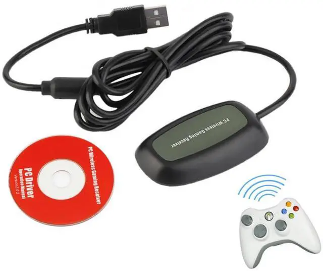 Alt view image 6 of 7 - Wireless USB Gaming Receiver Adapter Compatible with Microsoft Xbox 360 Controller Bluetooth Receiver Adapter for for Xbox 360 Controller Desktop PC Laptop Gaming